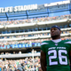 Le’Veon Bell #26 of the New York Jets stands for the national anthem prior to the game against the Pittsburgh Steelers at MetLife Stadium on December 22, 2019 in East Rutherford, New Jersey.